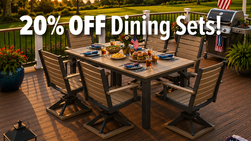 20% OFF DINING SETS – SUMMER KICKOFF SALE